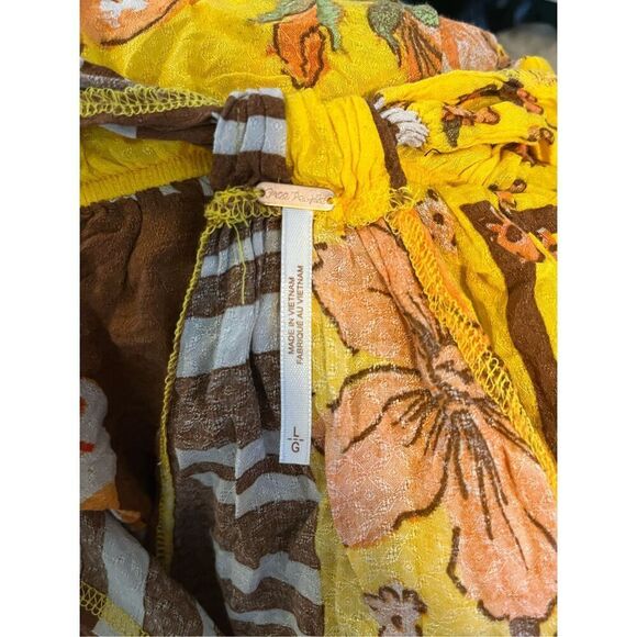 Free People Hot Tropics Halter Neck Papaya Combo Top Size Large - Picture 3 of 6